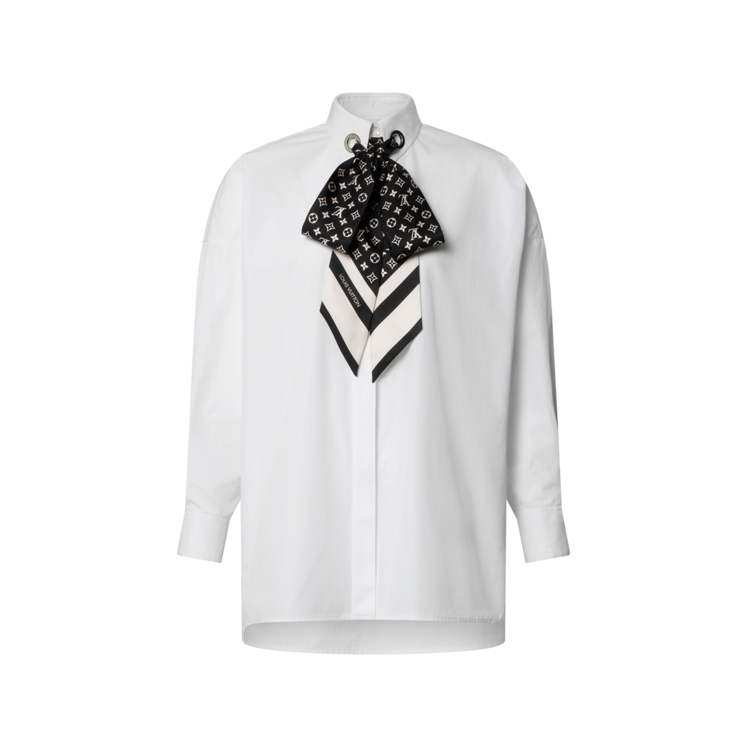 Monogram Scarf Shirt - Luxury White | LOUIS VUITTON Monogram Scarf Shirt - Luxury White | LOUIS VUITTON